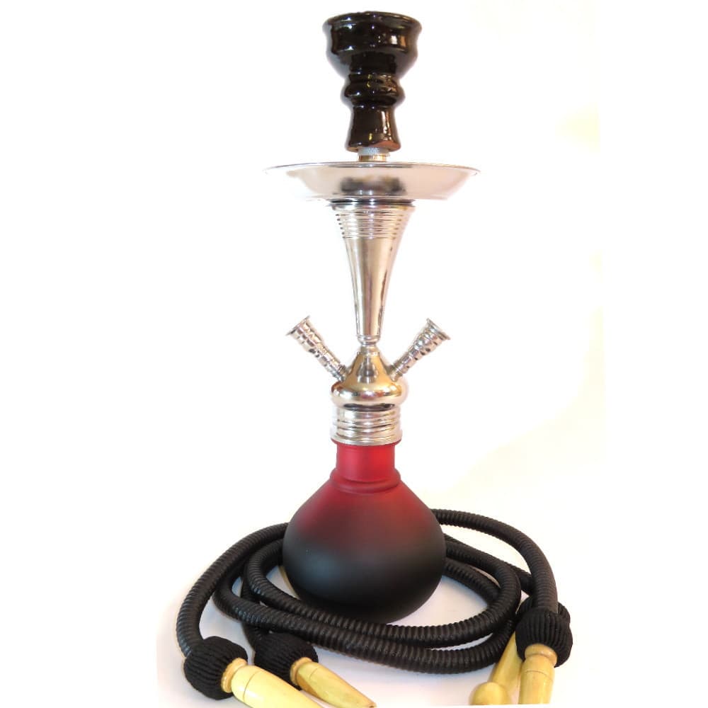 Aladin ROY8 vízipipa – 45 cm | Piros - Fekete